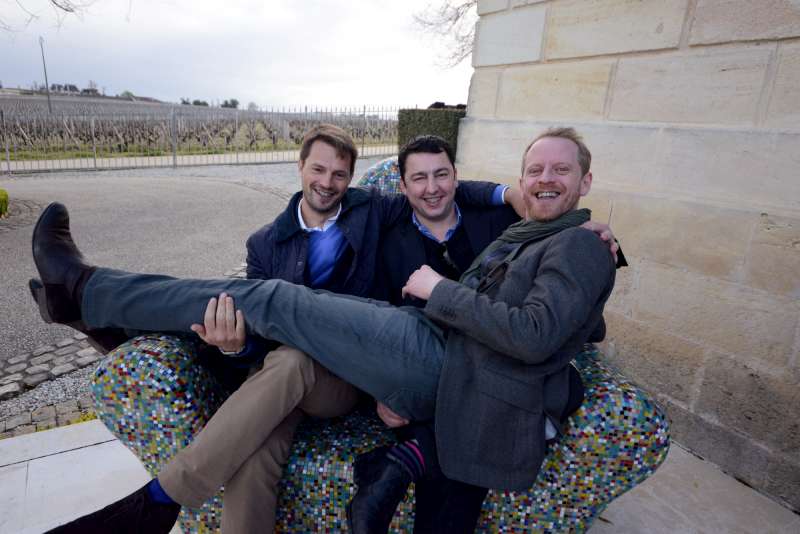 Alastair, Ed and Henry outside Ducru